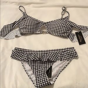 never worn juicy couture checkered swimsuit
